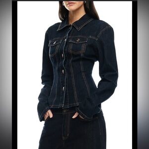 Miss Sixty vintage Y2K Denim shirt jacket Brink made in Italy small